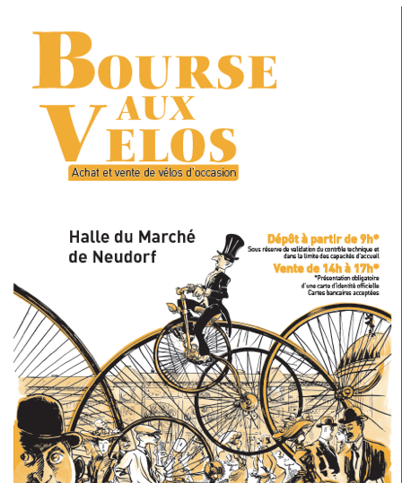 Affiche d'une bourse aux vélos Neudorf