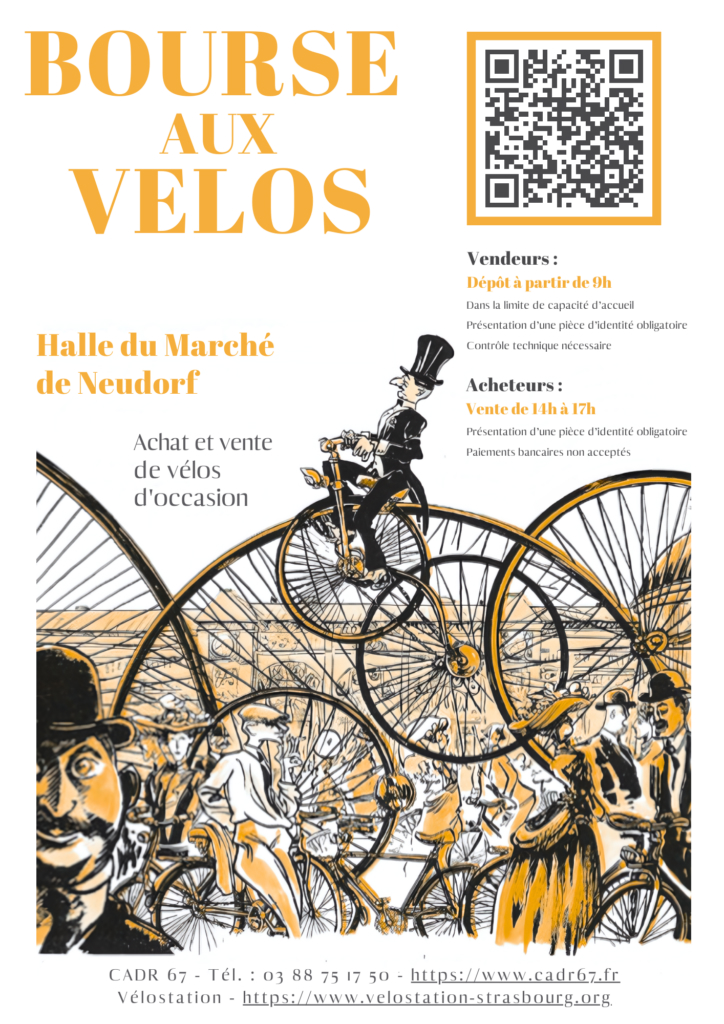 Affiche d'une bourse aux vélos Neudorf